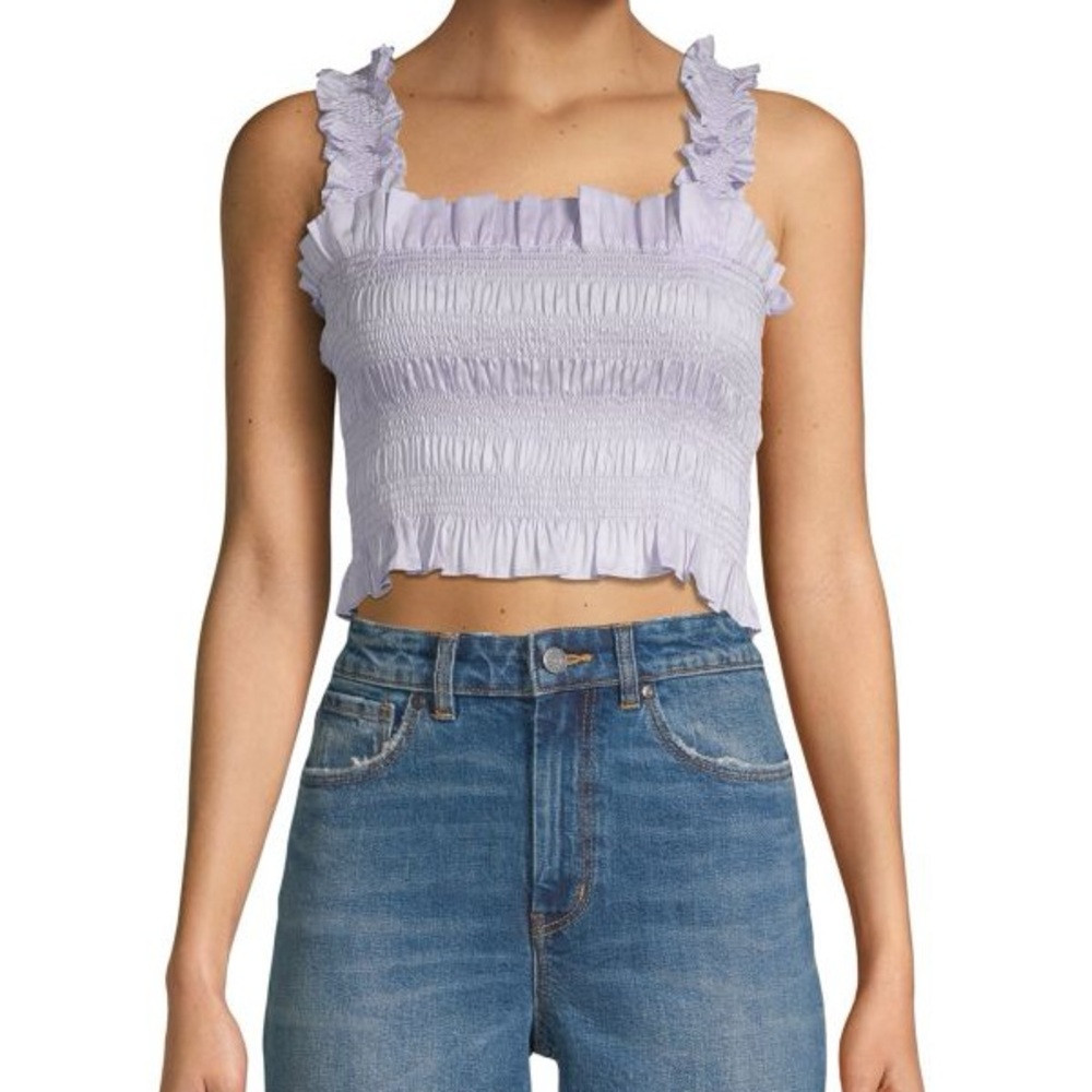 Smocked crop top